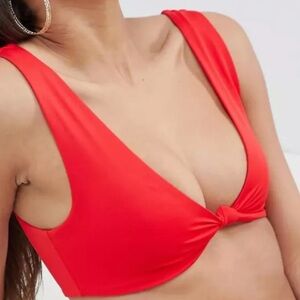 TWIIN Pamela Knot Crop Top Bikini Top NWT Size Small